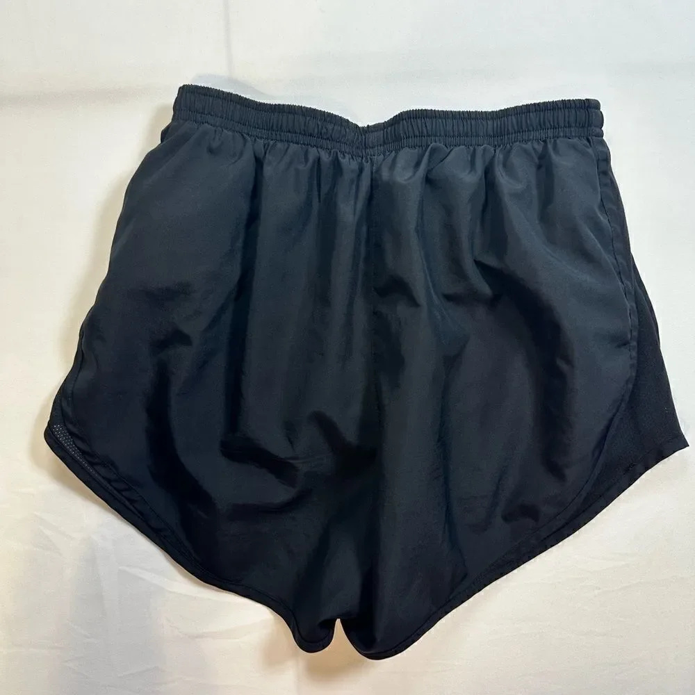 EUC NIKE Women’s Teal/Black Sports Bra & Black Active Shorts with Liner Size SM